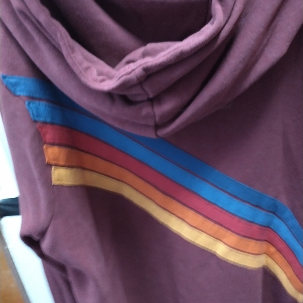 Aviator Nation disco rainbow hoodie XL - Picture 2 of 4